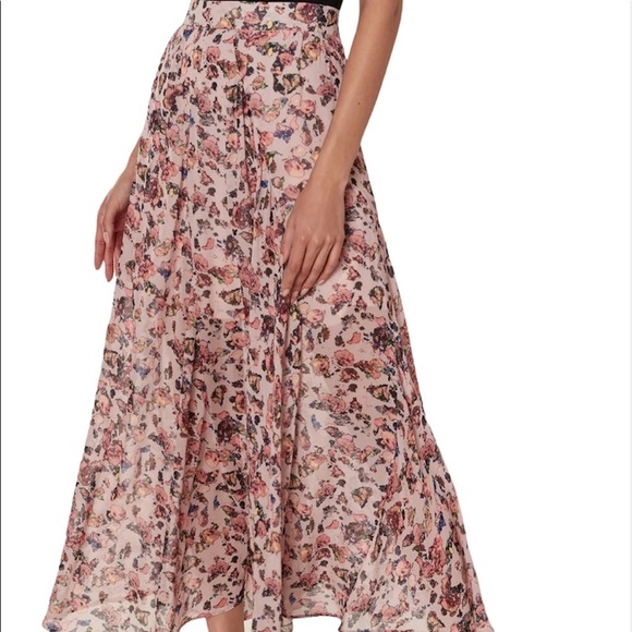 IRO Diamond Floral Midi Skirt Size 42/XL NWT